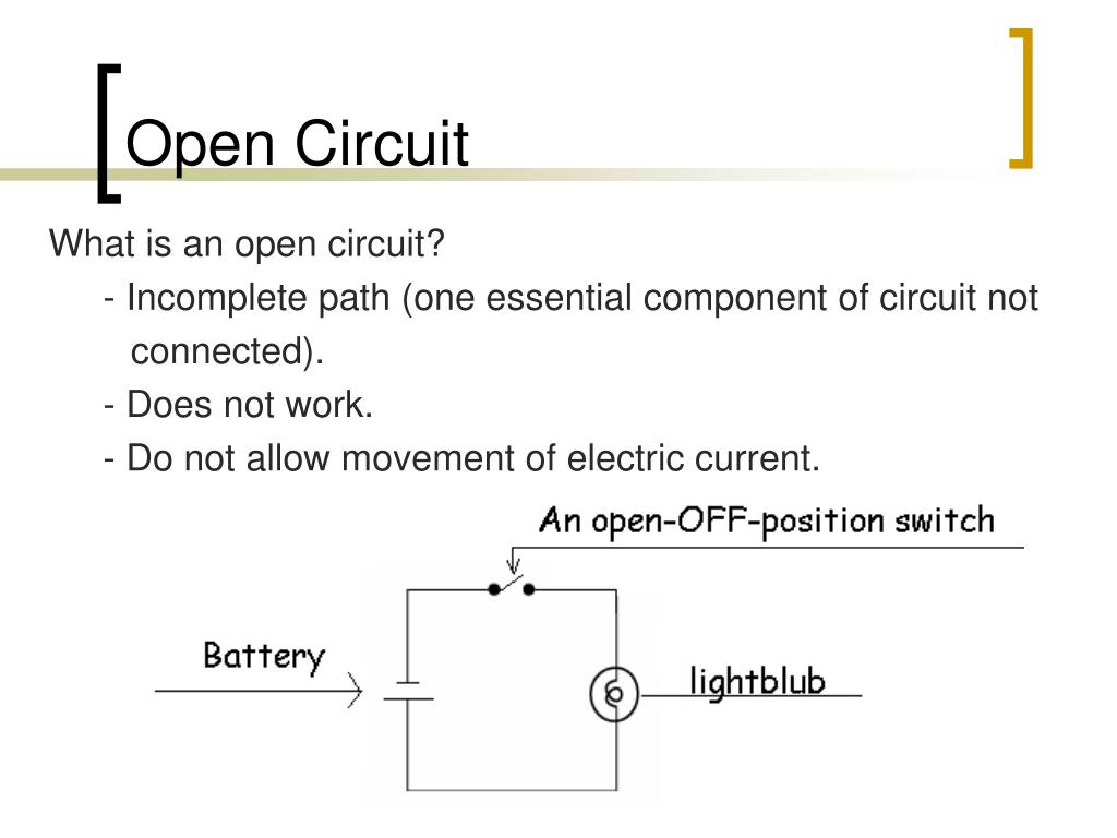 Open Circuit Definition