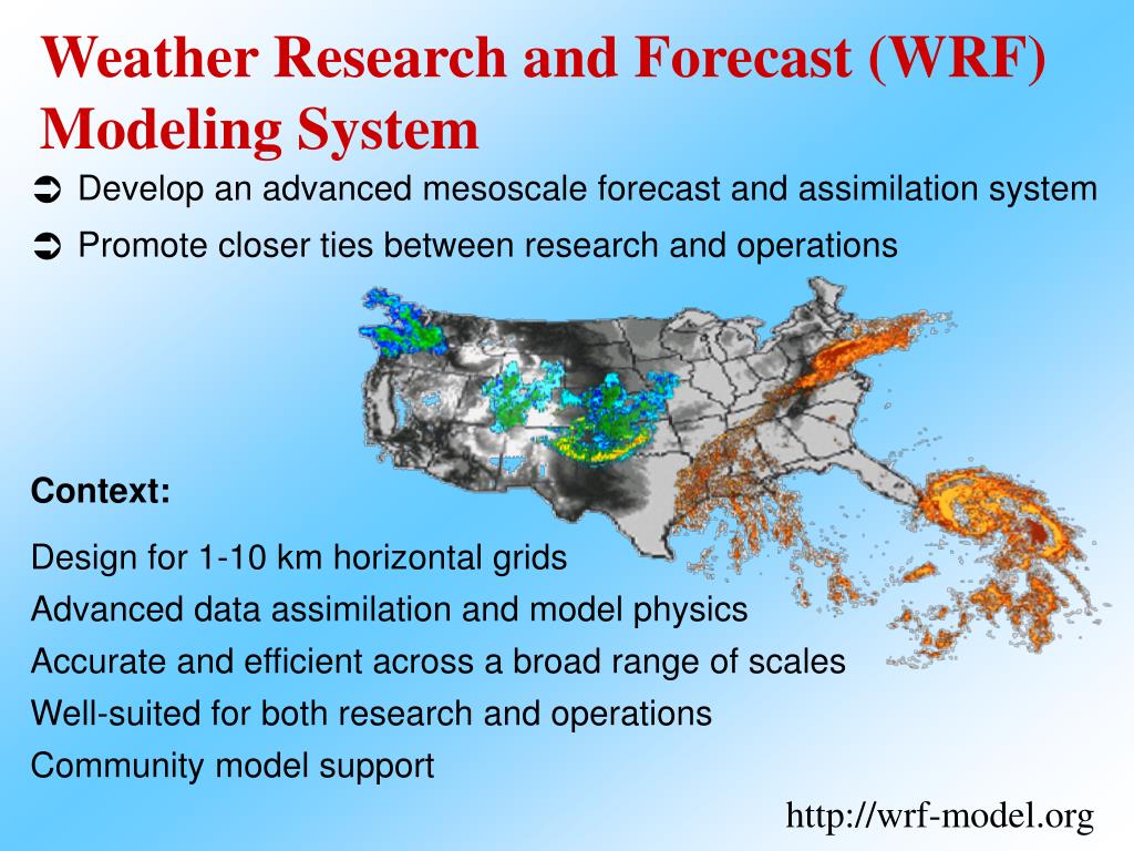 PPT Weather Research and Forecast (WRF) Modeling System PowerPoint