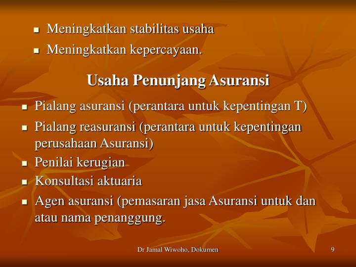 PPT ASURANSI PowerPoint Presentation ID5128419
