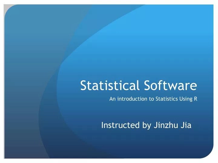 PPT Statistical Software PowerPoint Presentation, free download ID