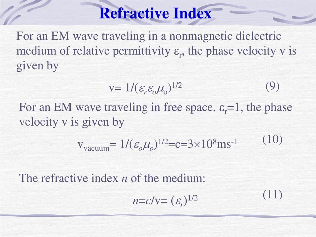 10+ Velocity Of Light Formula In Terms Of Permittivity Permeability ...
