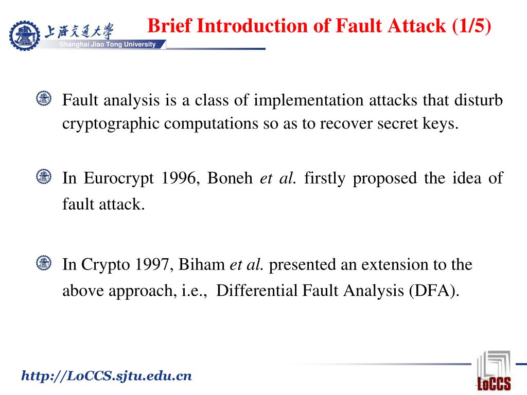 PPT Linear Fault Analysis of Block Ciphers PowerPoint Presentation