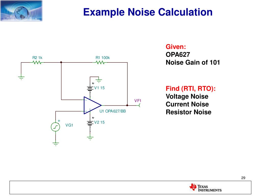 PPT OpAmp Noise Calculation and Measurement PowerPoint Presentation