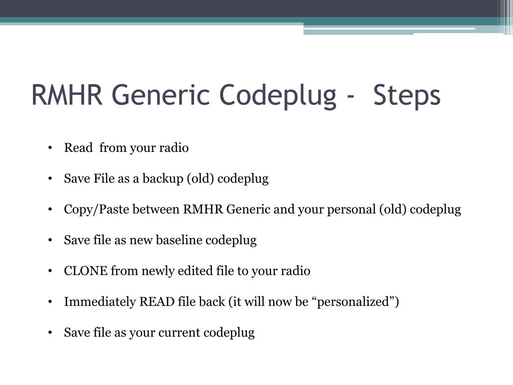 PPT - Motorola XPR 6550 Codeplug PowerPoint Presentation, free download