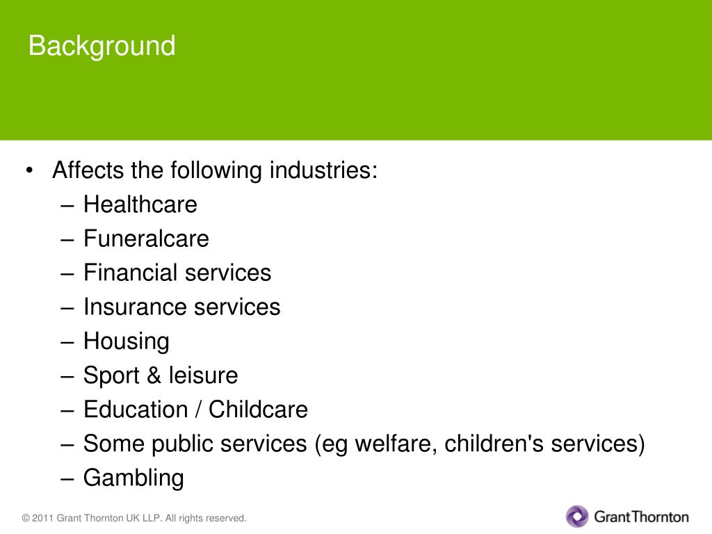 PPT VAT and the cost sharing exemption Rhys Grant Thornton UK
