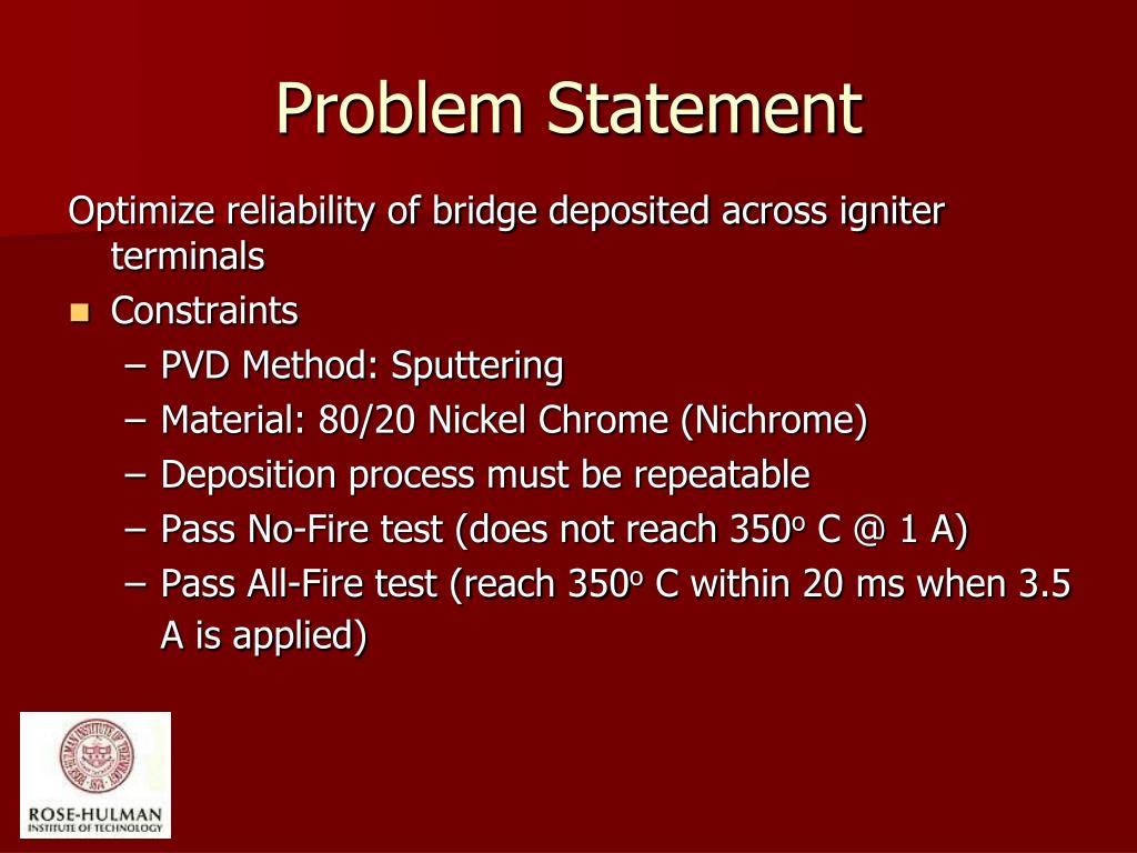 PPT Fabrication and Testing of ThinFilm Igniter Bridge PowerPoint