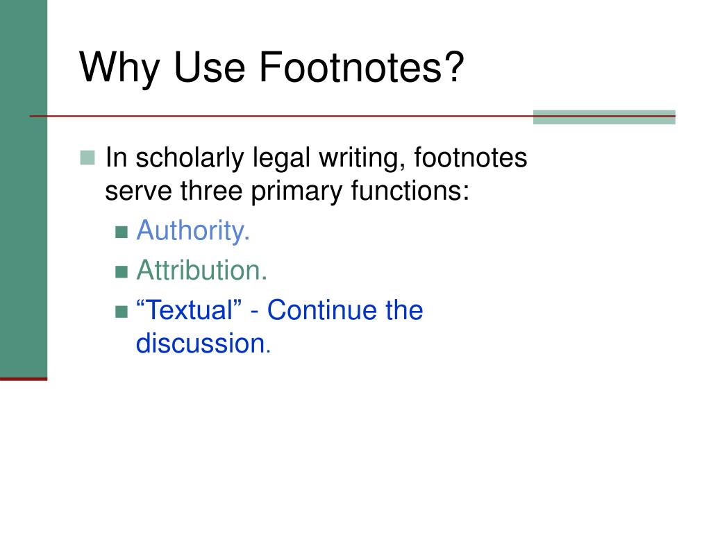 PPT Footnoting Law Review Competition Papers PowerPoint Presentation