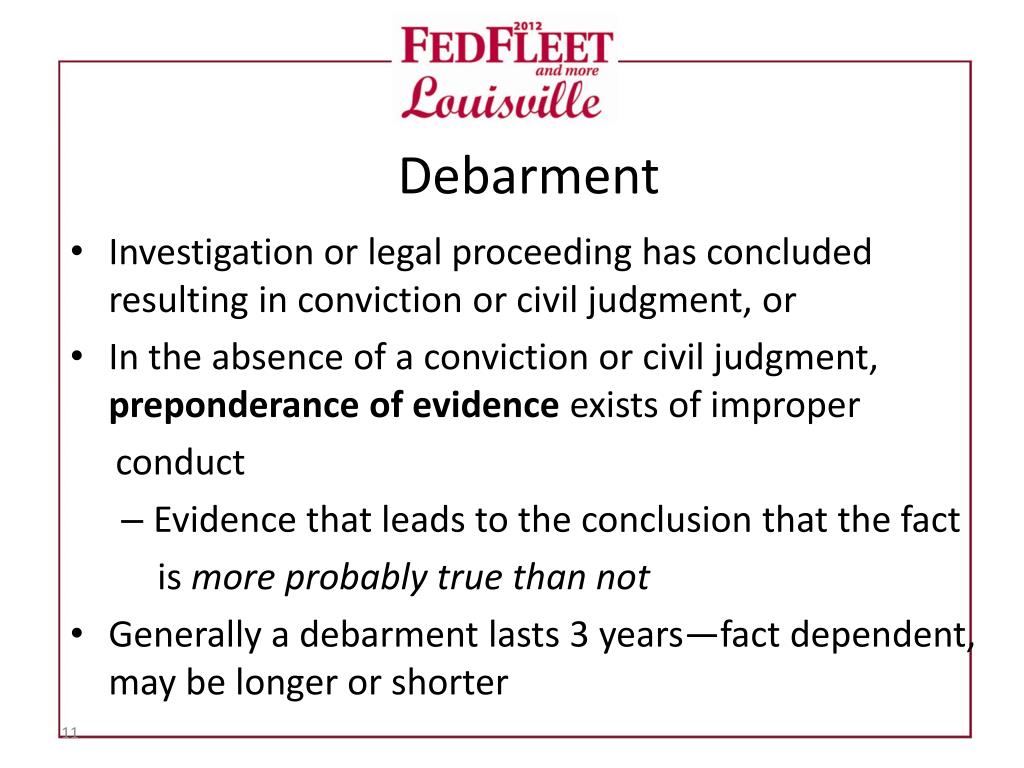 PPT Suspension & DebarmentWhat You Need to Know PowerPoint Presentation ID5136326