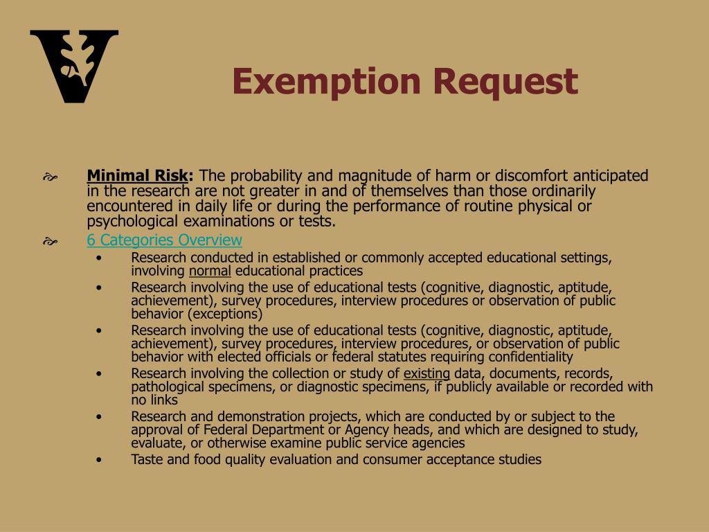 What Qualifies For Irb Exemption at Freddy Jackson blog