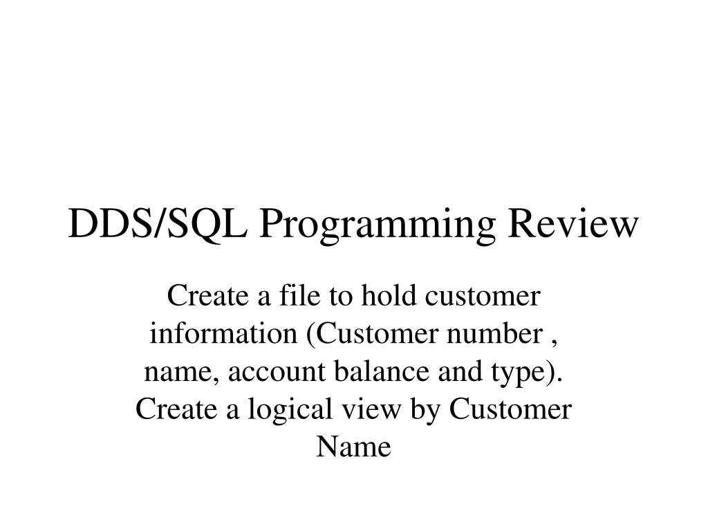 PPT CL Programming with Database Files PowerPoint Presentation, free