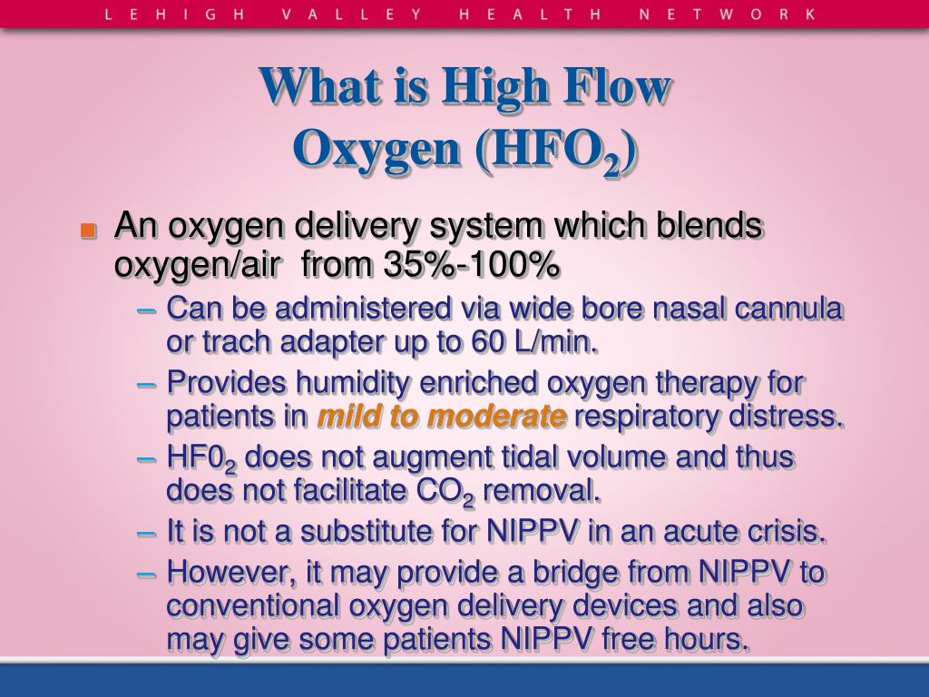 PPT Humidified High Flow Oxygen Therapy PowerPoint Presentation, free download ID5142842