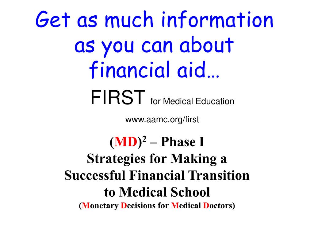 PPT Financing Your Way Through Healthprofessional School PowerPoint