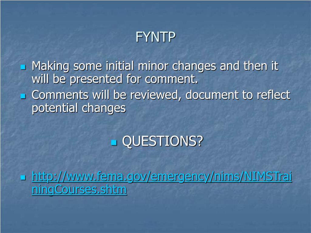 PPT NRF NIMS Updates 2009 PowerPoint Presentation, free download