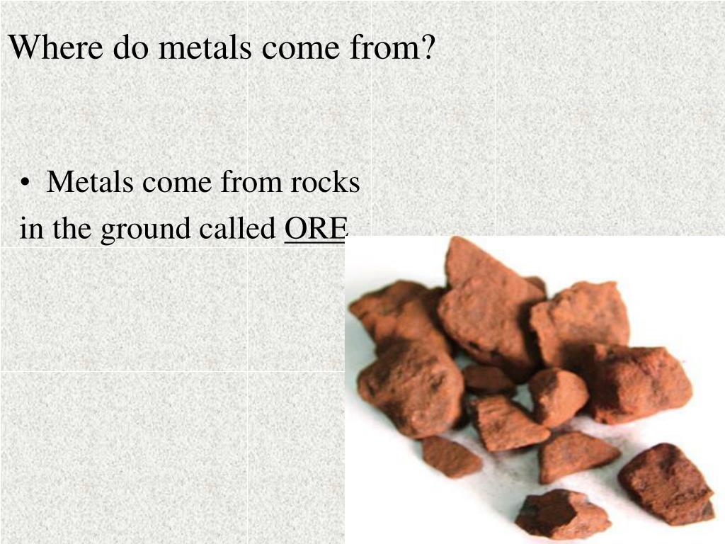 PPT Metals PowerPoint Presentation, free download ID5154903