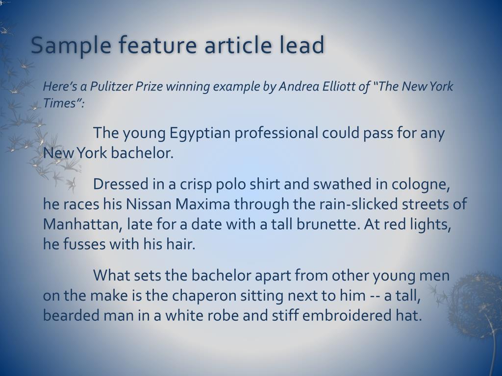 PPT Feature Articles PowerPoint Presentation, free download ID5156274