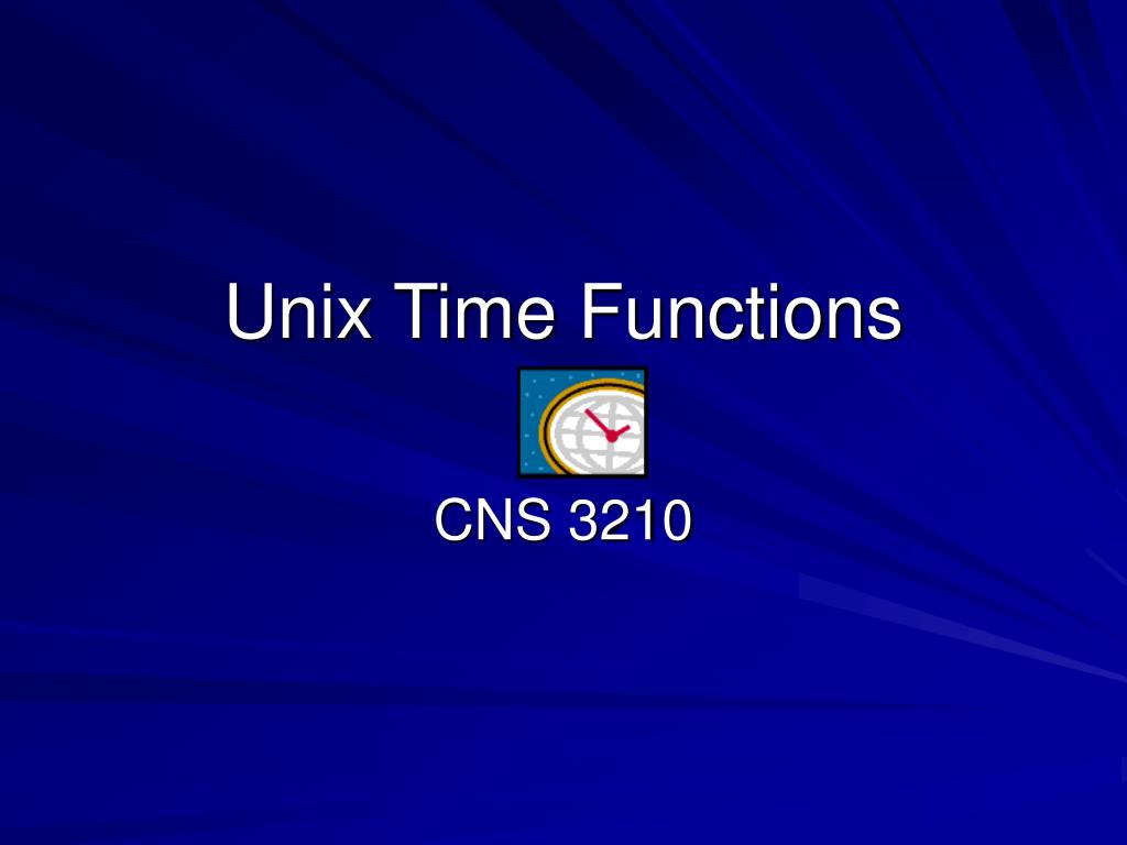 PPT Unix Time Functions PowerPoint Presentation, free download ID