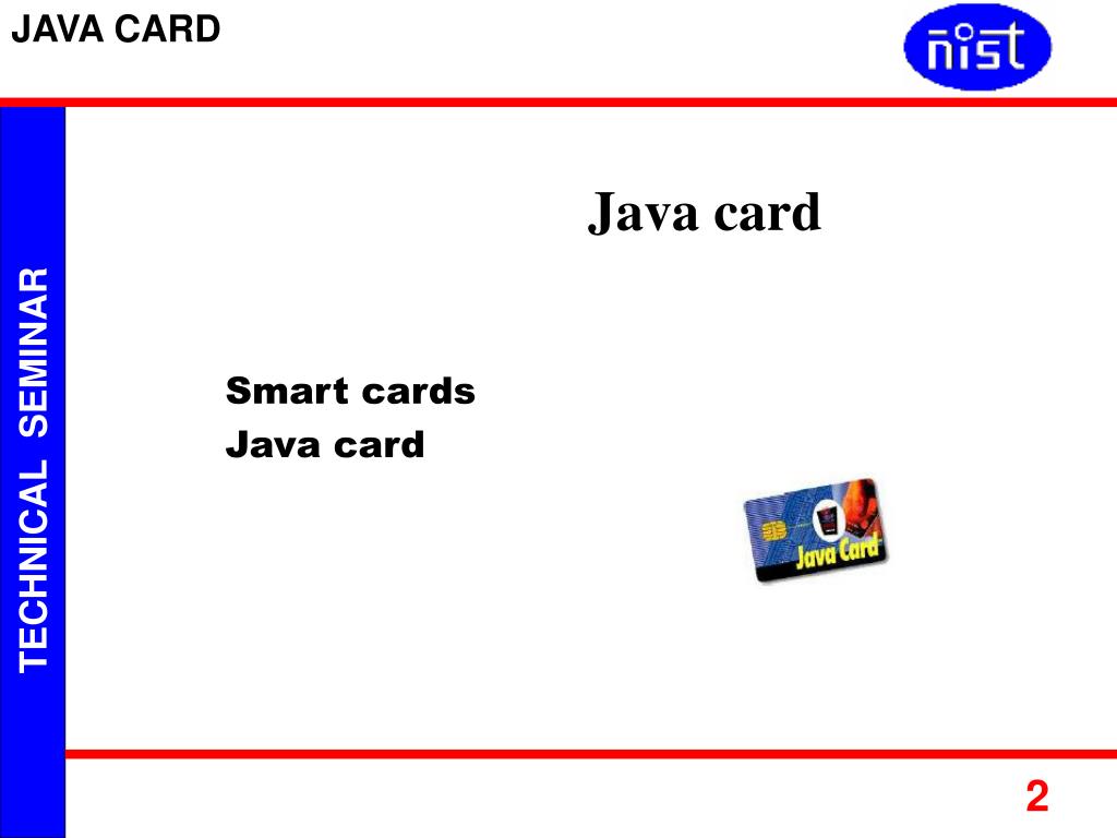 PPT JAVA CARD PowerPoint Presentation, free download ID5156835