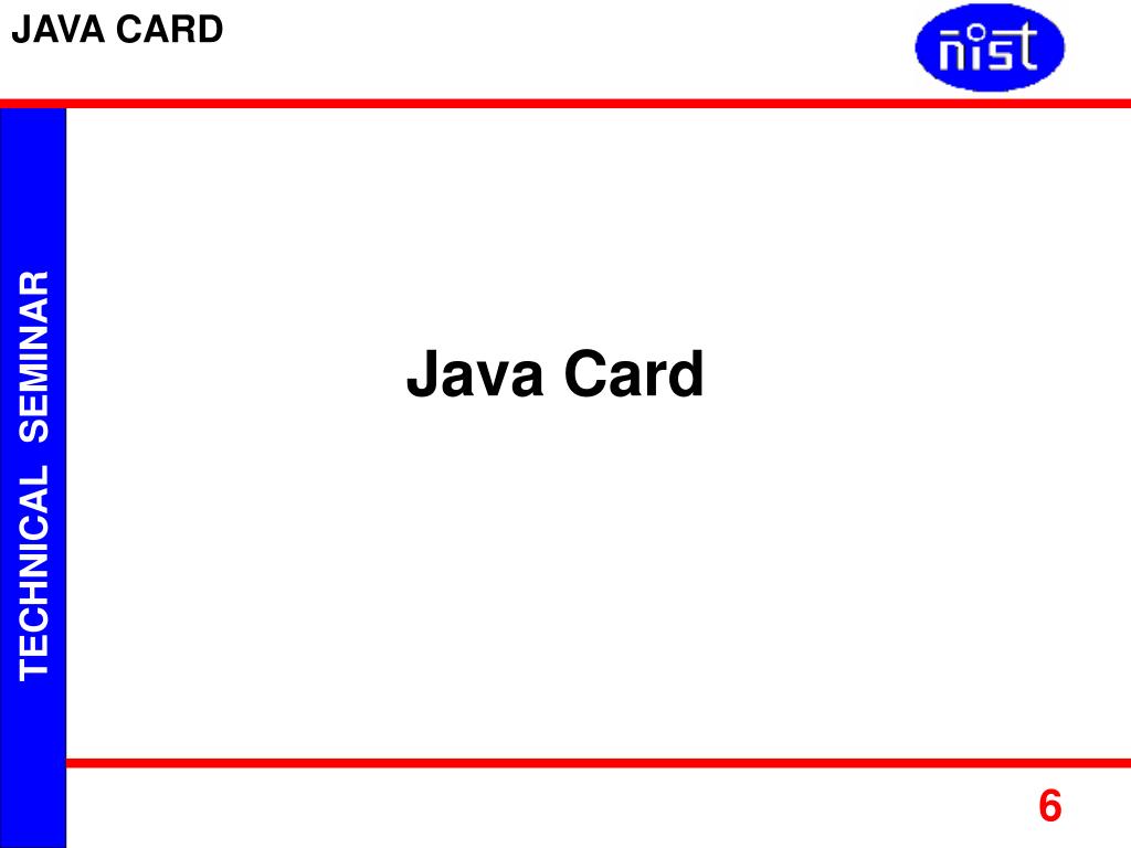 PPT JAVA CARD PowerPoint Presentation, free download ID5156835