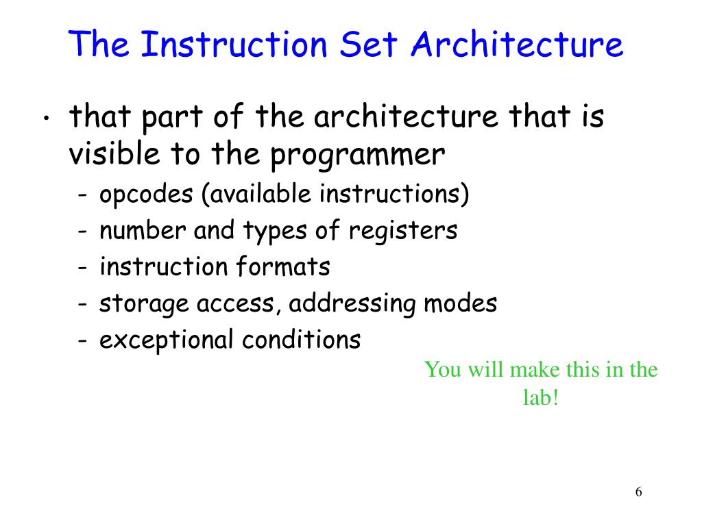 PPT Instruction Set Architecture PowerPoint Presentation, free download ID5158269