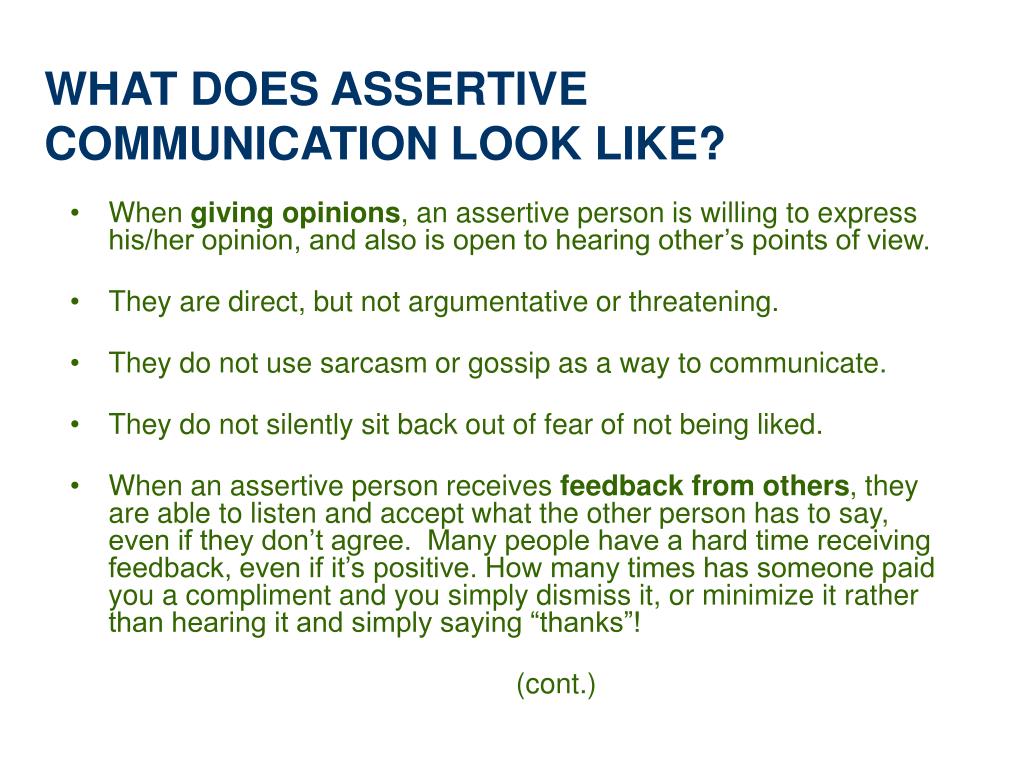 PPT - Assertive Communication PowerPoint Presentation, free download