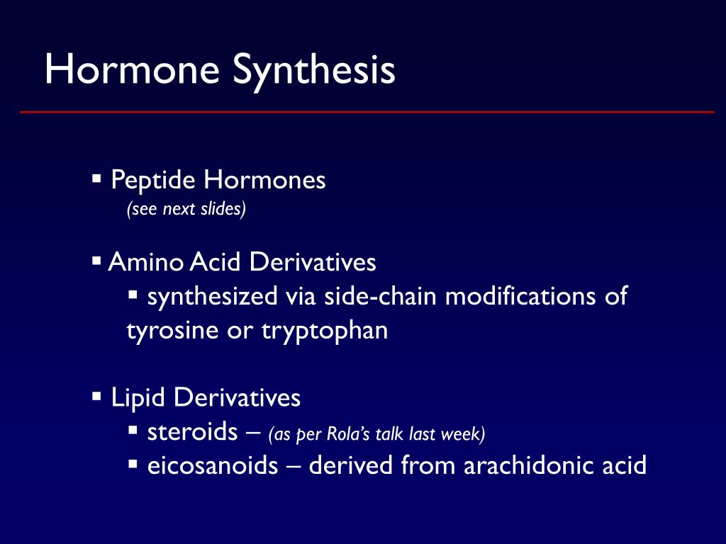 PPT Hormone Action (Other than Insulin & Steroids) PowerPoint
