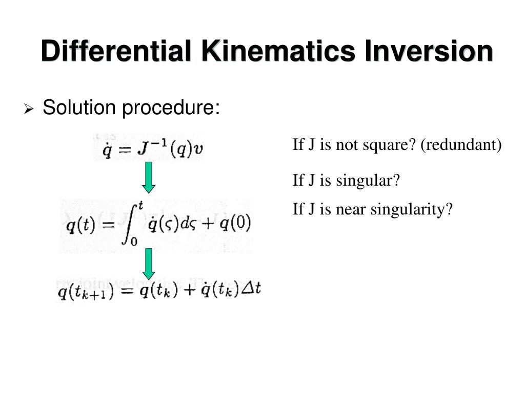 PPT Review Differential Kinematics PowerPoint Presentation, free