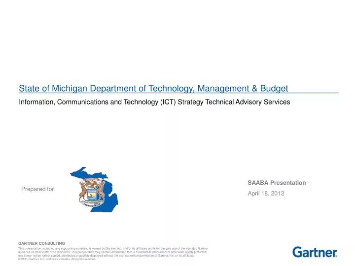 PPT State of Michigan Department of Technology, Management & Budget