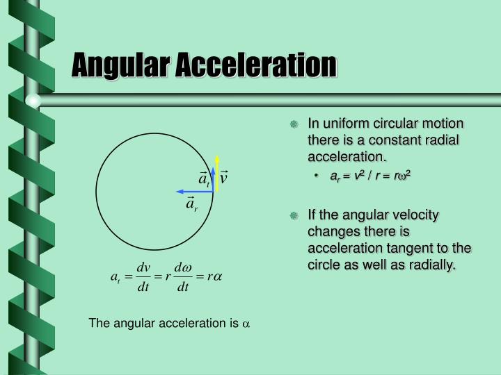 Angular Acceleration And Radius Relationship at Rachel Valencia blog