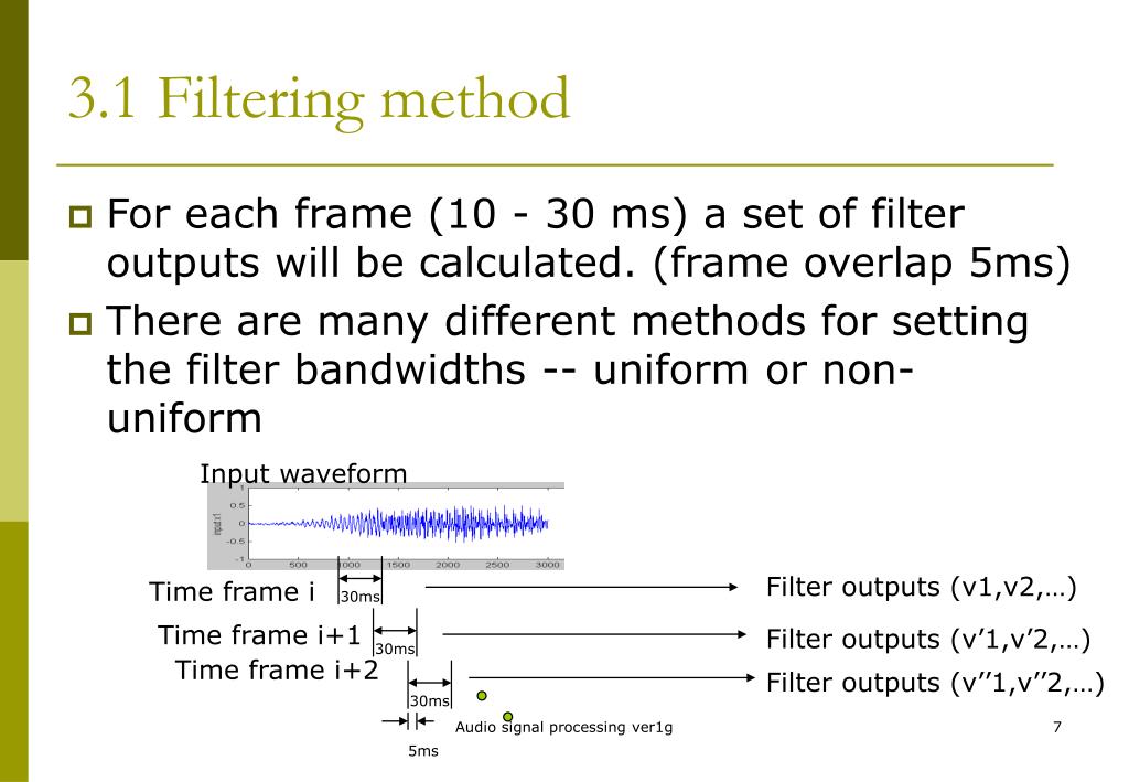 PPT Introduction to audio signal processing PowerPoint Presentation