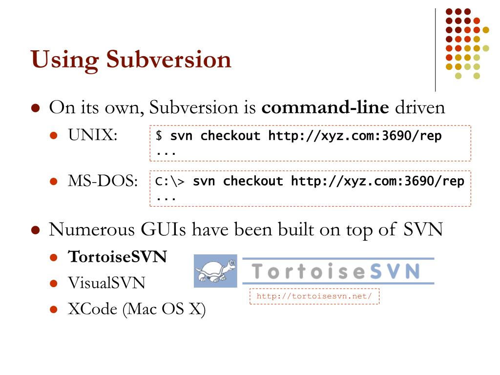 PPT Version Control using Subversion (SVN) PowerPoint Presentation