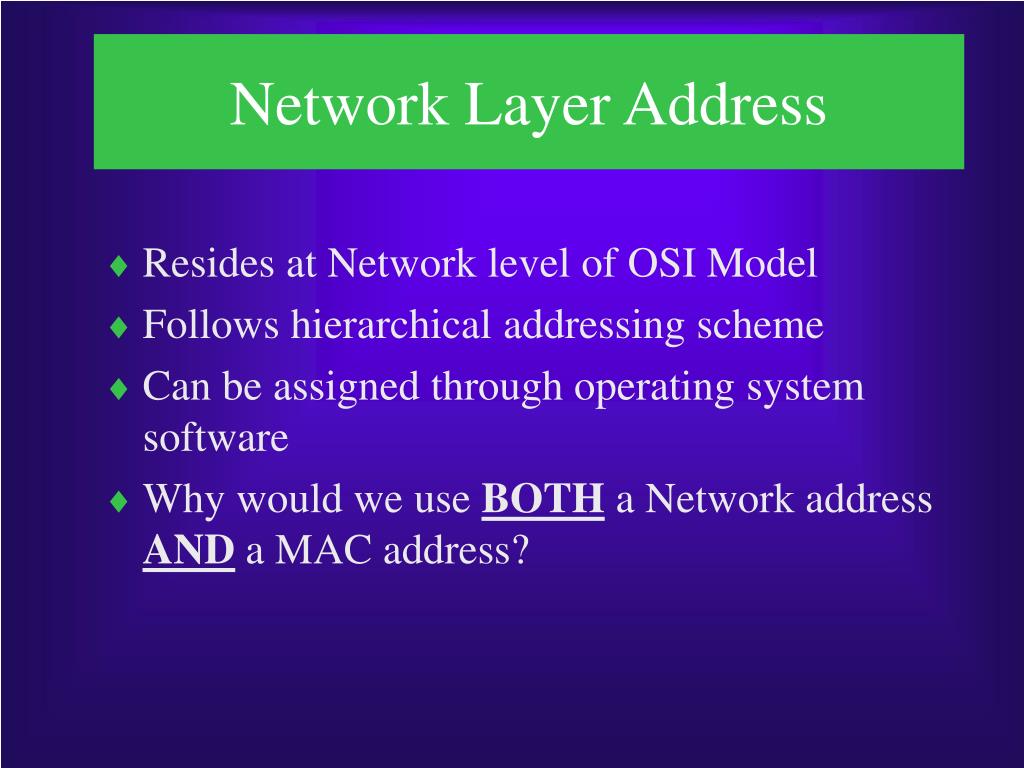 PPT Addressing Through the Layers PowerPoint Presentation, free