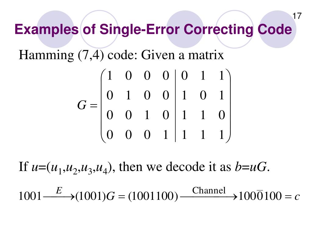 PPT Error Correcting Code PowerPoint Presentation, free download ID