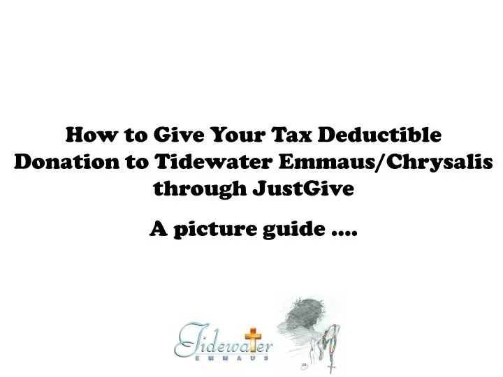 PPT How to Give Your Tax Deductible Donation to Tidewater Emmaus