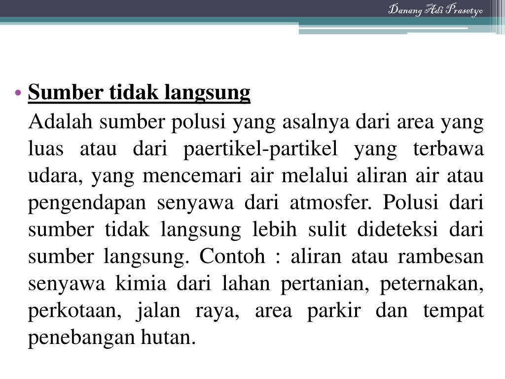 Berikut Ini Merupakan Contoh Polutan Yang Mencemari Air Kecuali