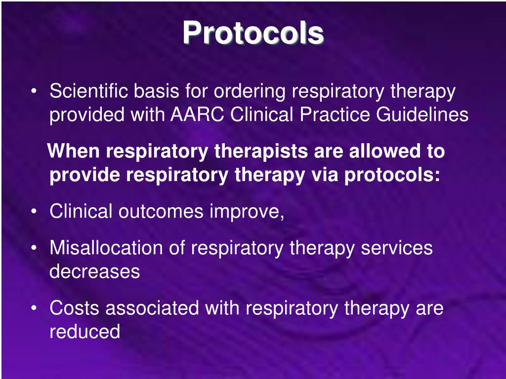PPT From Task Oriented Therapy to Protocols and Respiratory Therapy