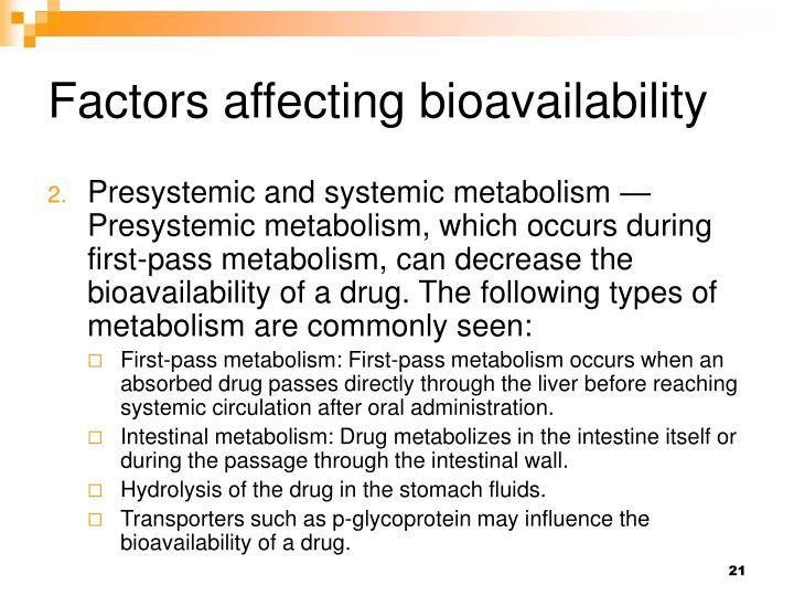 PPT Bioavailability PowerPoint Presentation ID5176810