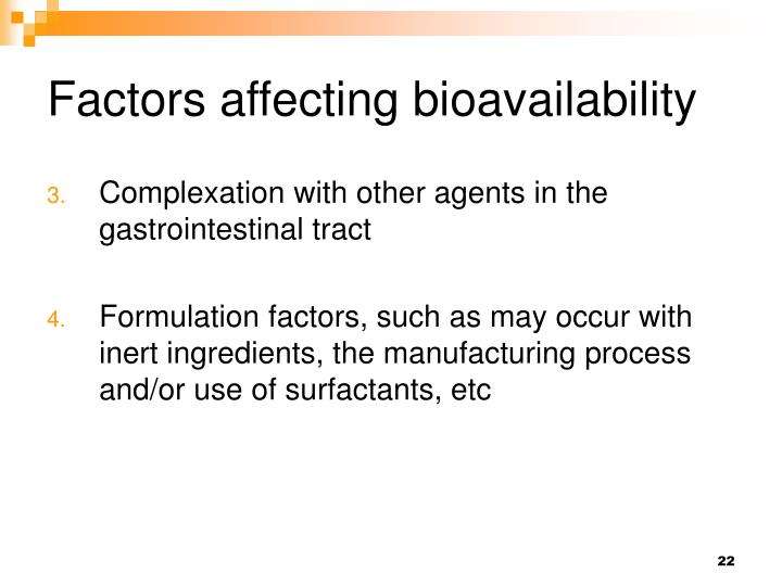 PPT Bioavailability PowerPoint Presentation ID5176810