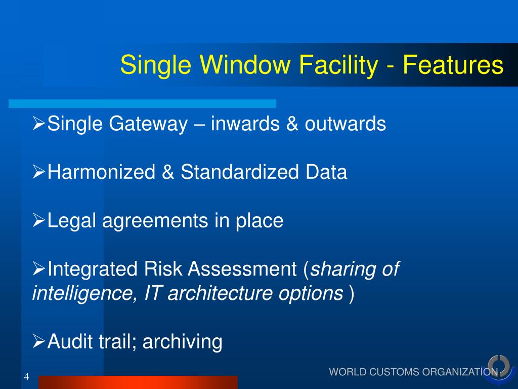PPT Single Window Environment Implications for Customs PowerPoint