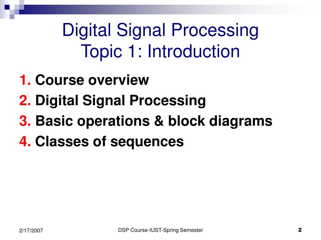 PPT Digital Signal Processing PowerPoint Presentation, free download ID5179617
