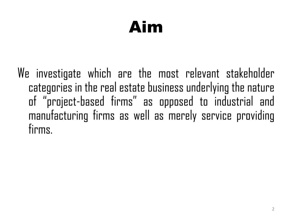 PPT The Stakeholder Management in Real Estate PowerPoint Presentation