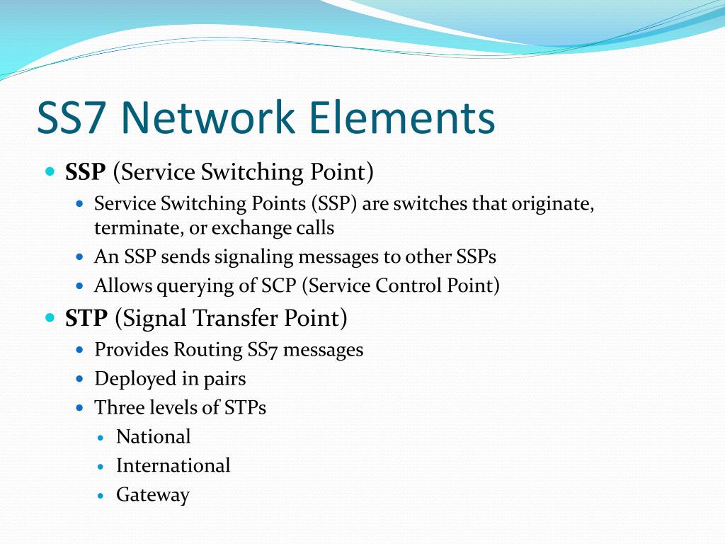 PPT Signaling System 7 (SS7) PowerPoint Presentation, free download