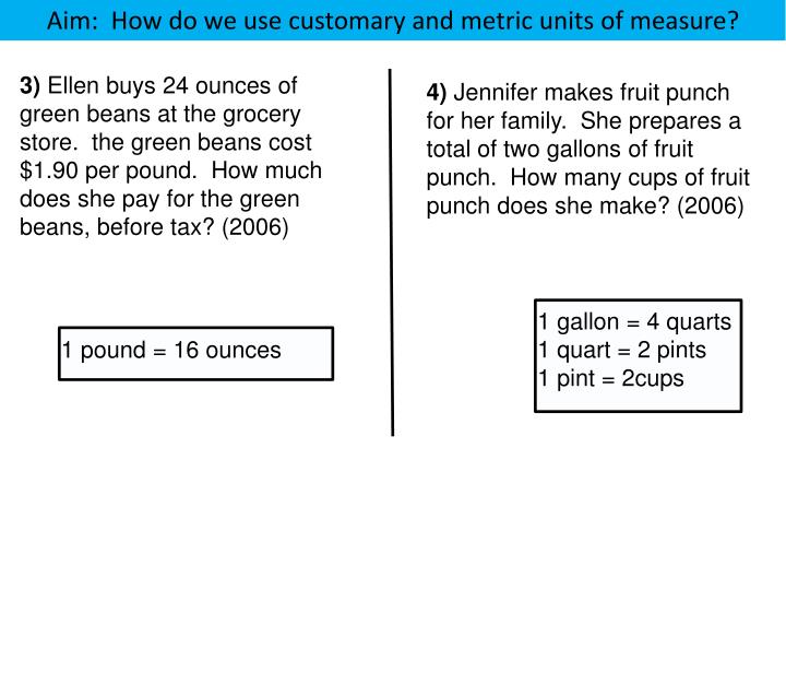 PPT Length 1 foot (ft) = 12 inches (in.) 1 yard (yd)= 36