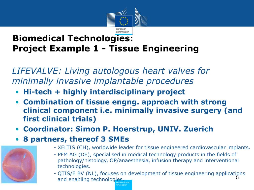 PPT EU research and innovation activities for Biomedical Engineering