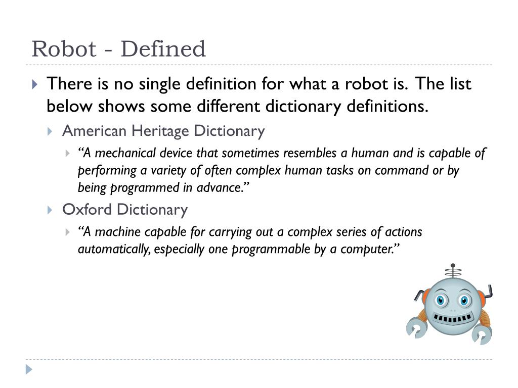 PPT Robots PowerPoint Presentation, free download ID5184907