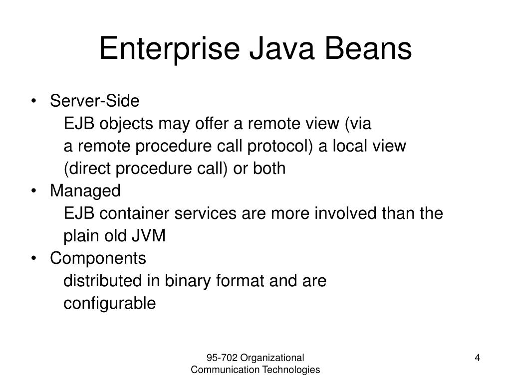 PPT Enterprise Java Beans PowerPoint Presentation, free download ID