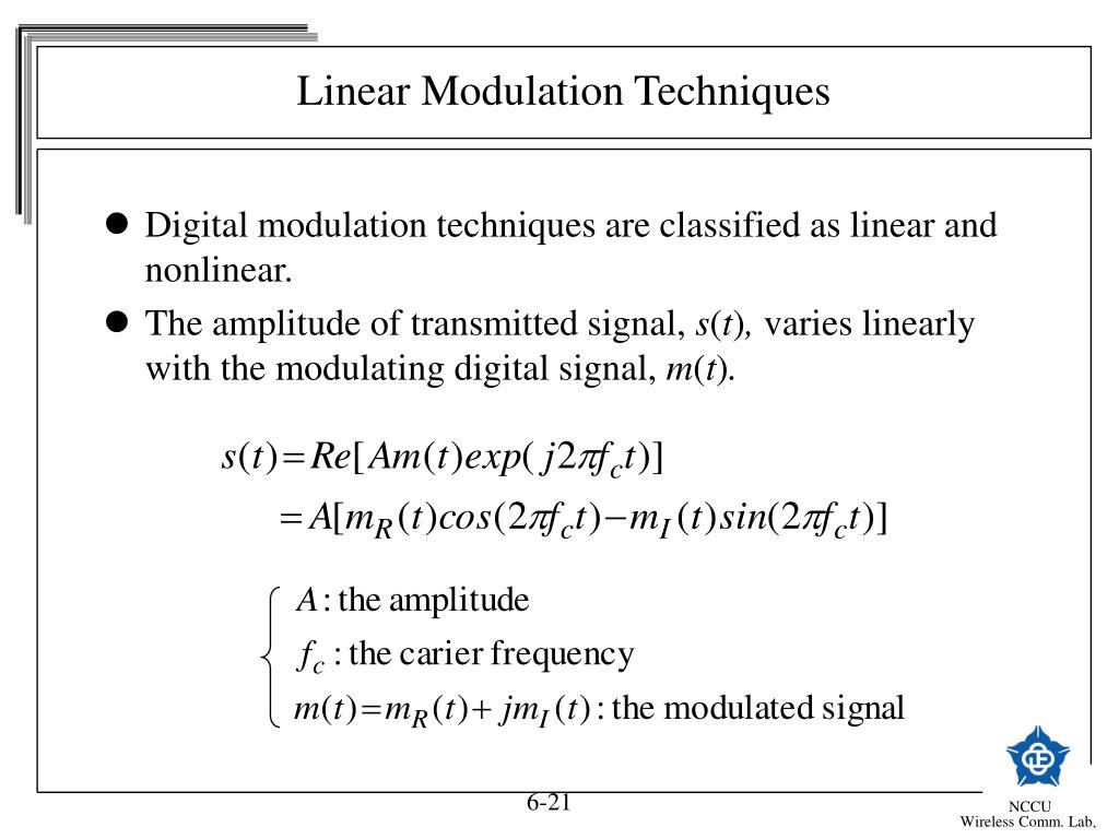 PPT Chapter 5 Modulation Techniques for Mobile Radio PowerPoint