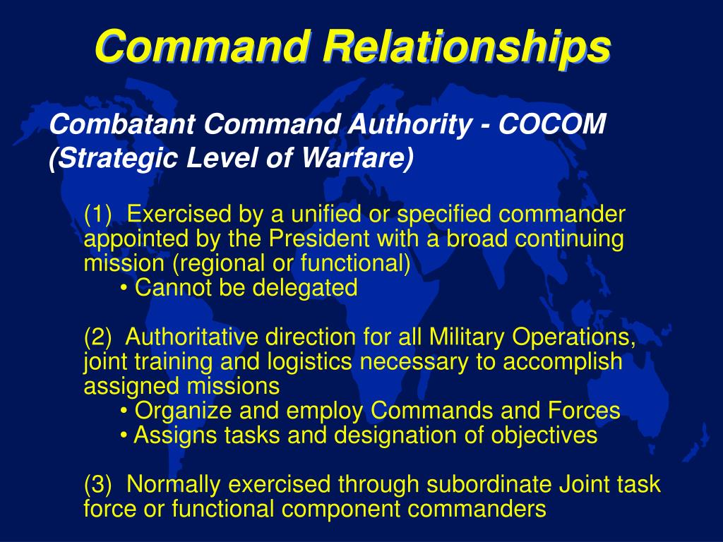 PPT JOINT AND COMBINED COMMAND AND CONTROL The U.S. Perspective Joint