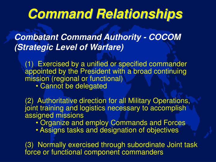 PPT JOINT AND COMBINED COMMAND AND CONTROL The U.S. Perspective Joint