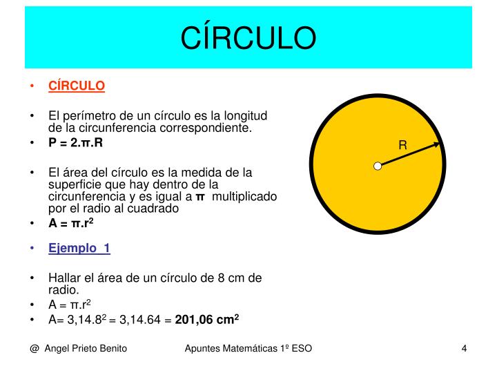 PPT CIRCUNFERENCIA Y CÍRCULO PowerPoint Presentation ID5185657