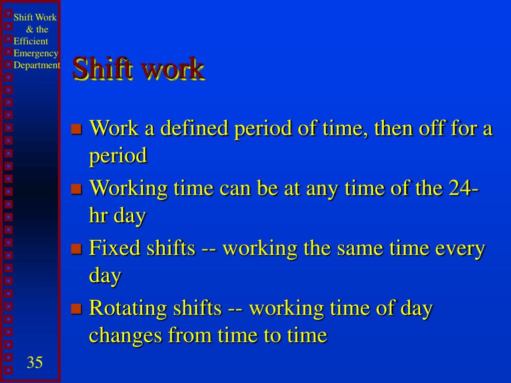 PPT Shift Work and the Efficient ED PowerPoint Presentation, free download ID5186872